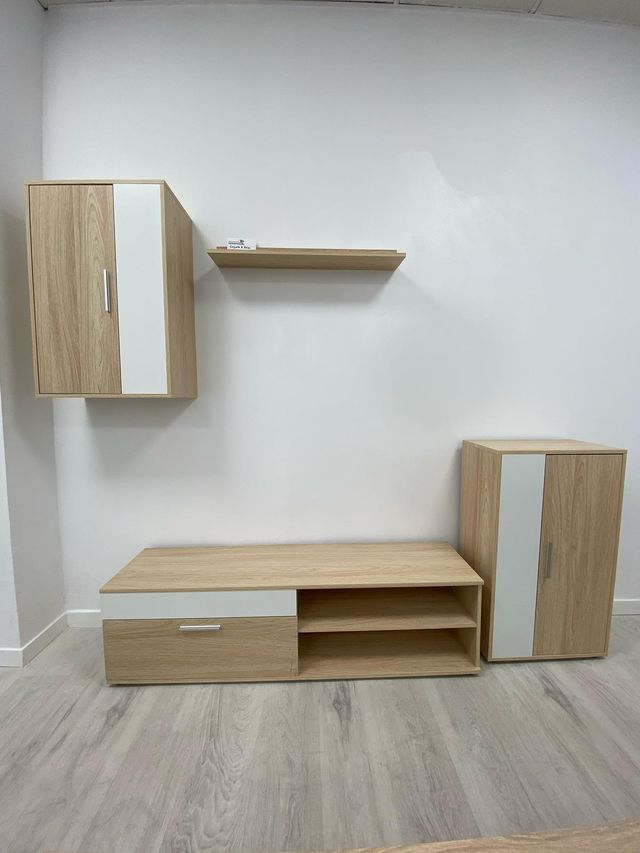 Conjunto Mueble De TV + Estanteria COMPLETO