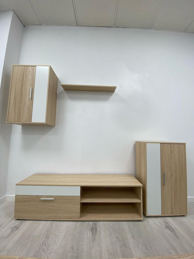 Conjunto Mueble De TV + Estanteria COMPLETO