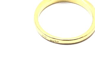 anillo oro 18k con piedra con circonita