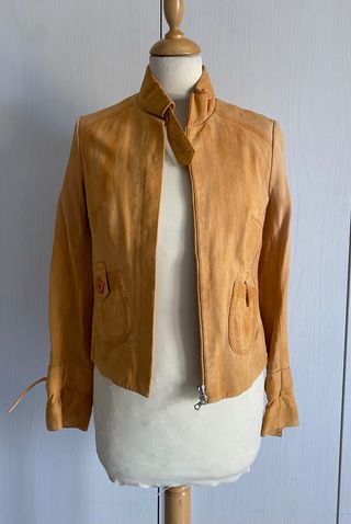 Giubbotto donna Vintage in pelle tg 40 IT