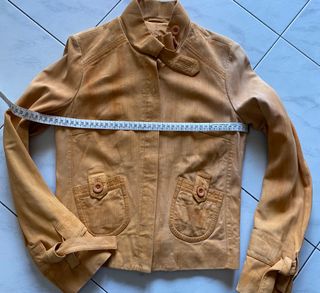 Giubbotto donna Vintage in pelle tg 40 IT