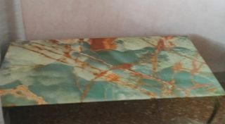 Tavolino piano in marmo  onice