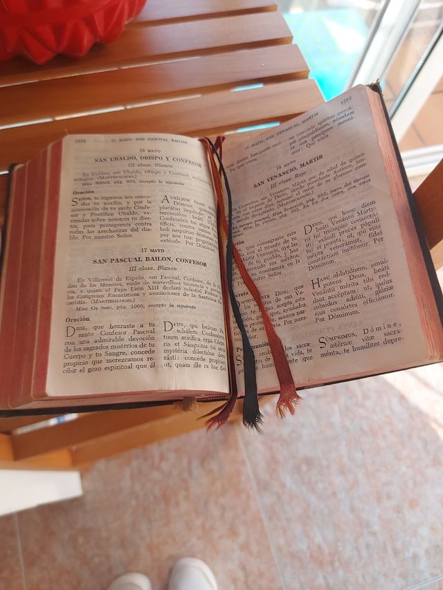 Libro Misal Romano ritual latino español 1962