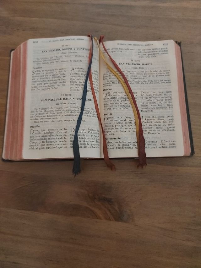 Libro Misal Romano ritual latino español 1962