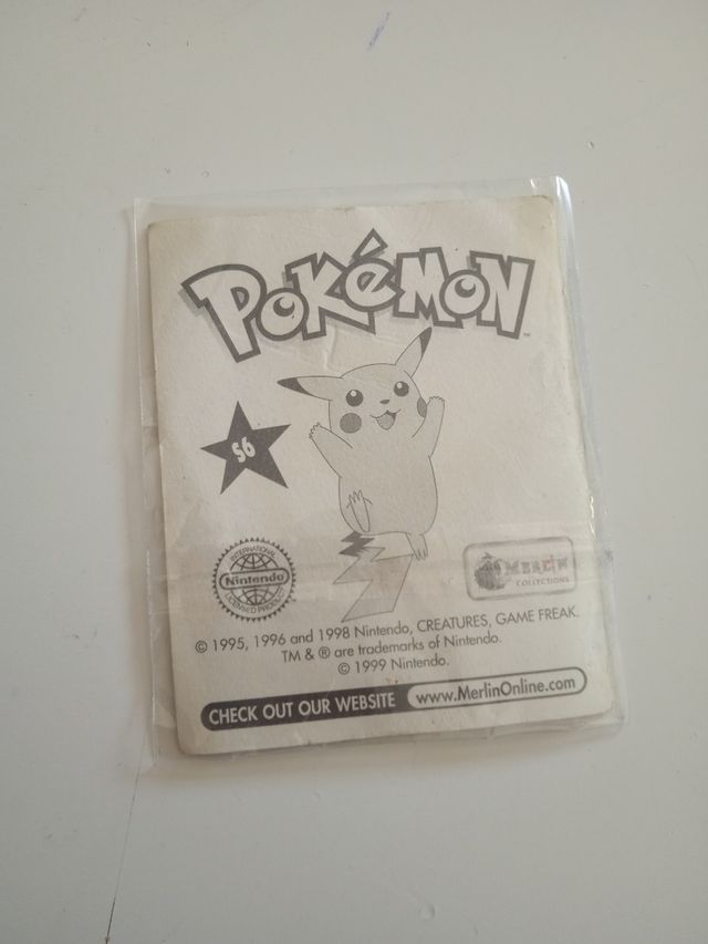 Cromo Pokémon Pikachu