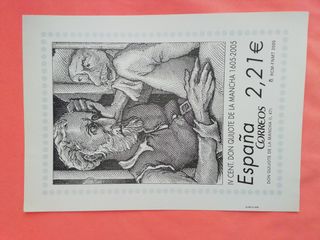 Litografía IV Centenario Don Quijote. 