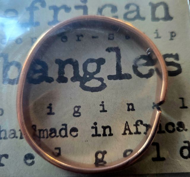 Pulsera africana auténtica de cobre