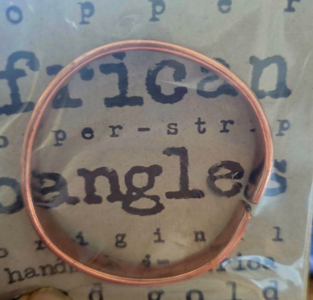 Pulsera africana auténtica de cobre