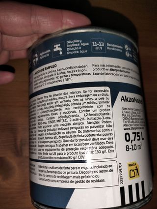 PINTURA ESMALTE BLANCO. NUEVO 