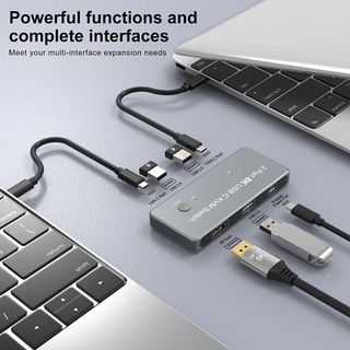 Switch para dos ordenadores y 1 monitor 8k