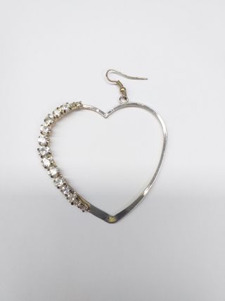 Orecchini a cuore con strass