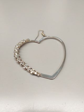 Orecchini a cuore con strass