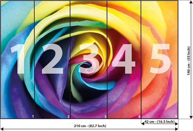 Mural póster arcoiris XXL