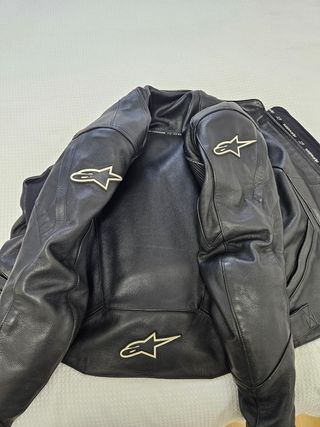 Chaqueta cuero moto Alpinestar