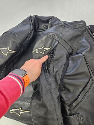 Chaqueta cuero moto Alpinestar