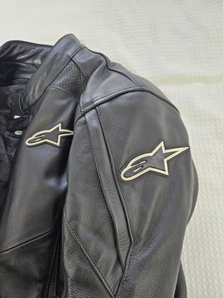 Chaqueta cuero moto Alpinestar