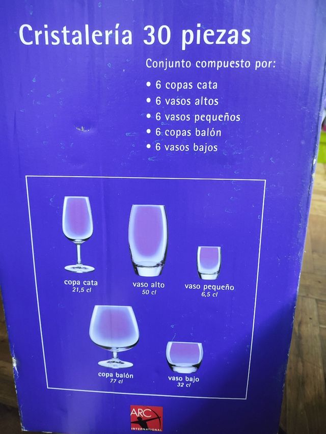 Cristalería 30 piezas