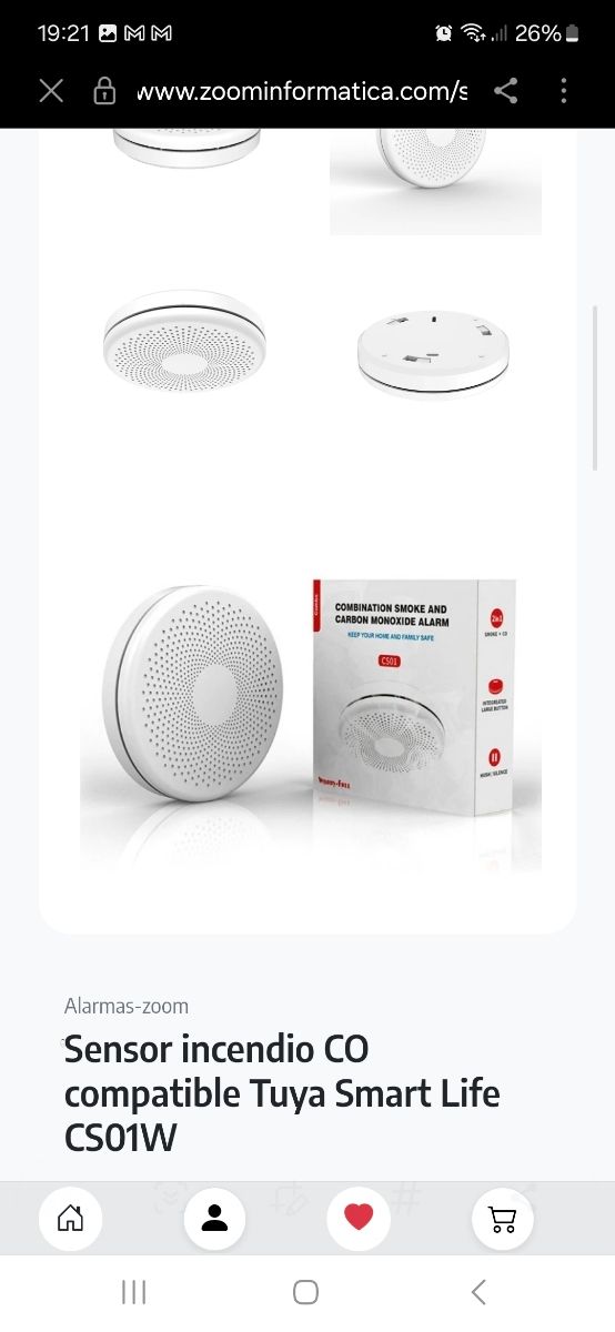 Detector de humo WiFi