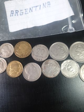 Monedas de Argentina antiguas 