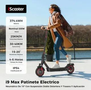 Patinete eléctrico adultos, carga 120kg