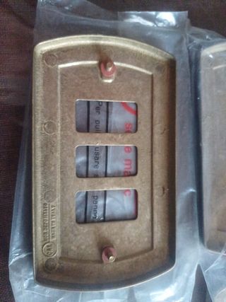 Bticino copri interuttori _placca Call in ottone