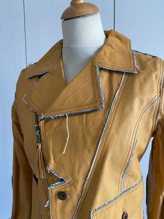 Giubbotto donna Vintage in pelle tg M Zuelements