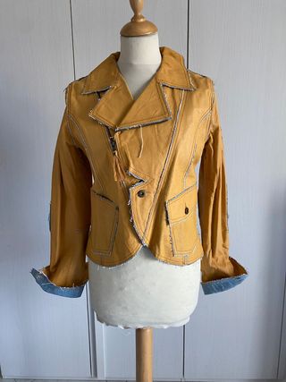 Giubbotto donna Vintage in pelle tg M Zuelements