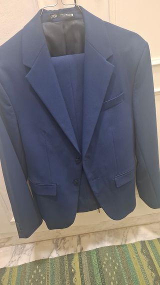 Traje chaqueta azul