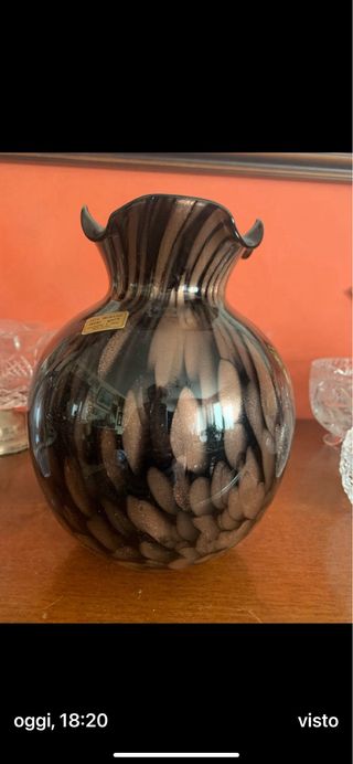 Splendido unico vaso Murano manifattura Mary