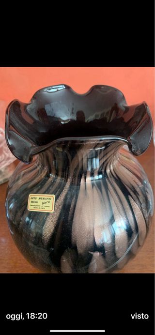 Splendido unico vaso Murano manifattura Mary