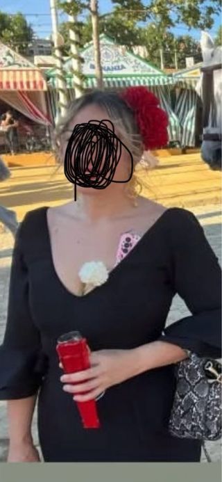 TRAJE DE FLAMENCA NEGRO