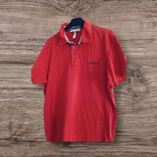 Polo rojo Adidas hombre 