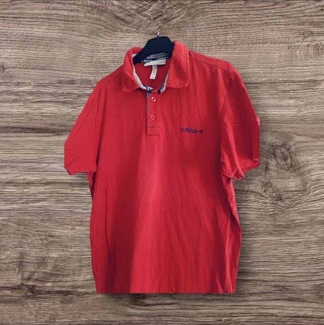 Polo rojo Adidas hombre