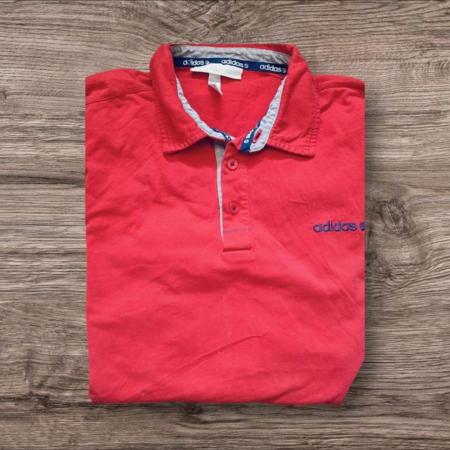 Polo rojo Adidas hombre
