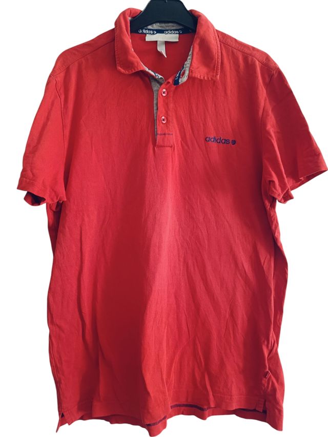Polo rojo Adidas hombre
