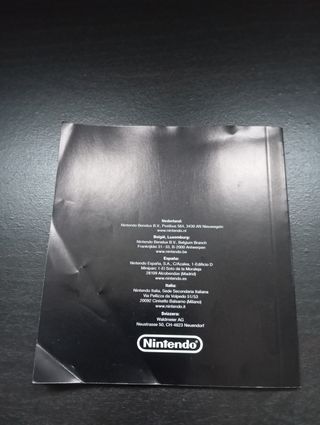 Manual instrucciones Nintendo DS lite