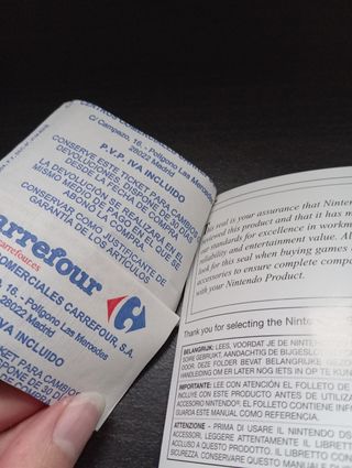 Manual instrucciones Nintendo DS lite