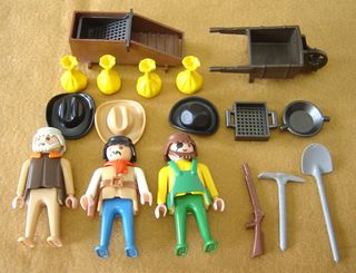 Playmobil 3747 SET BUSCADORES DE ORO con 3 FIGURAS