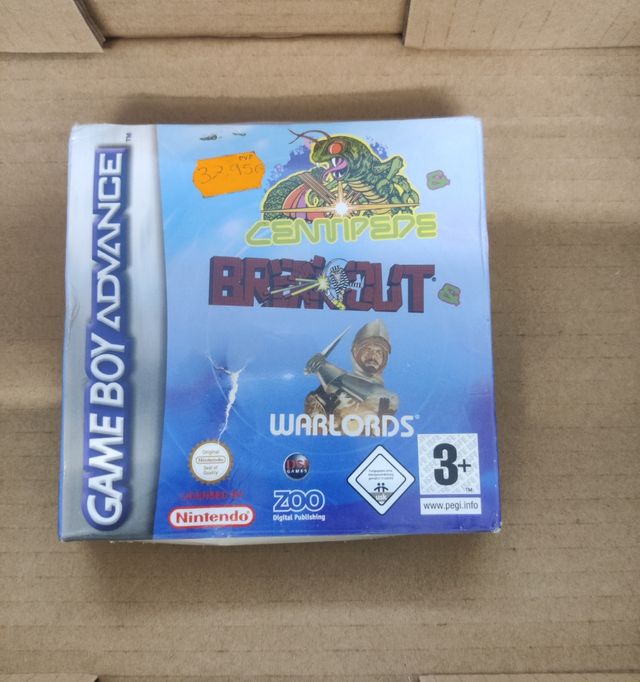 PRECINTADO Centipede Breakout Warlords GBA