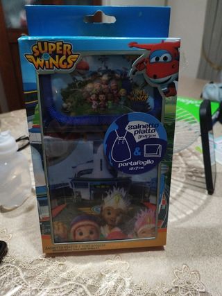 Portafoglio e sacca super wings