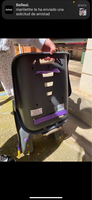 Silla para bebe de bicicleta