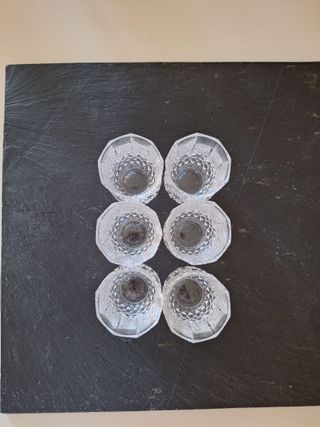 SET 6 BICCHIERINI IN CRISTALLO