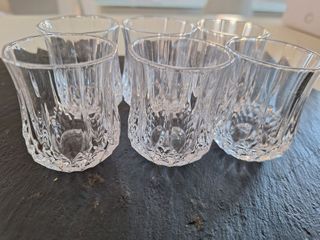 SET 6 BICCHIERINI IN CRISTALLO