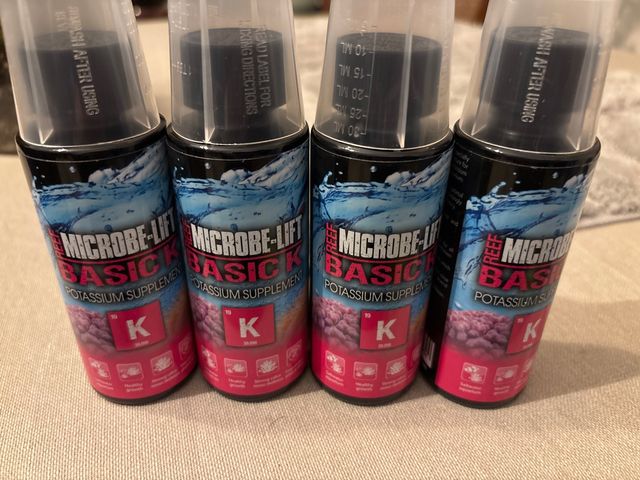 Lote 4 botes de potasio MicrobeLift agua salada
