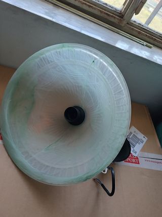 Lampadario verde vintage sospeso