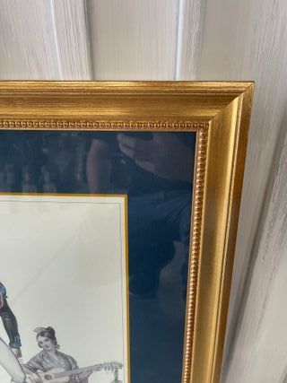 ✅ coppia di quadri in foglia d'oro realizzati in Francia