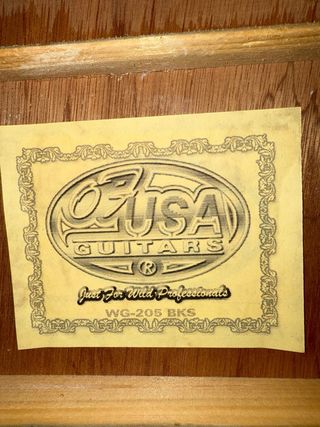 Guitarra acústica amplificada OF USA WG205 BKS