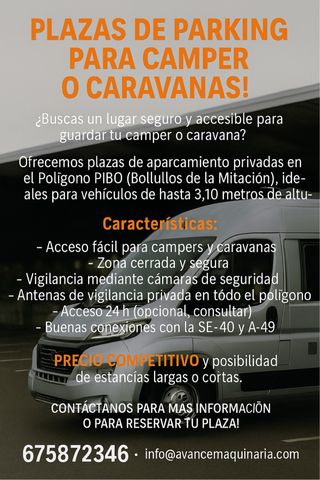 Parking Autocaravanas  caravanas y Campers