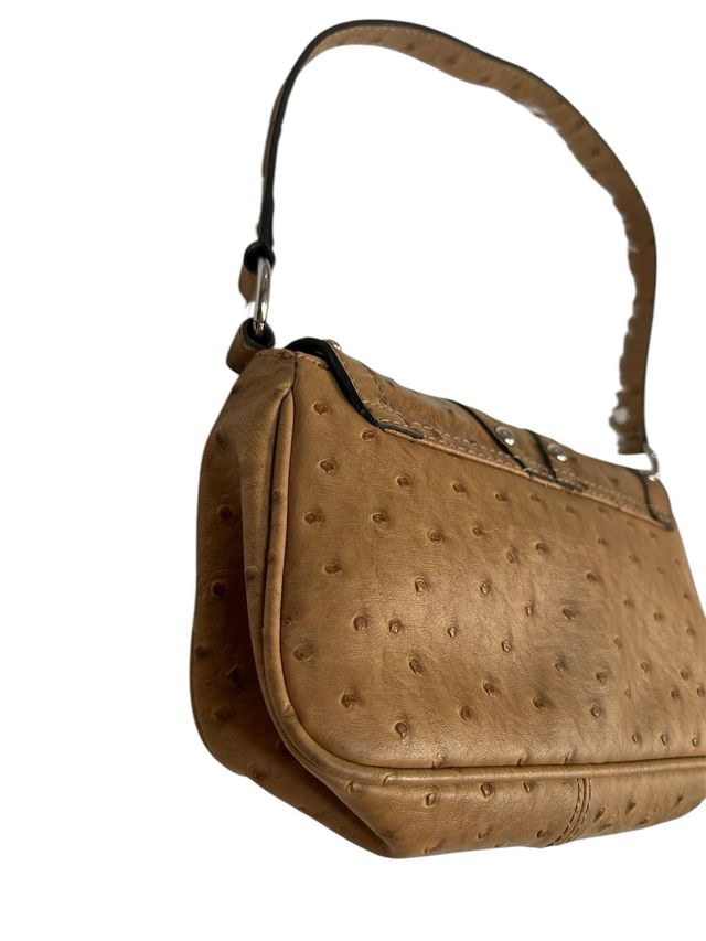 Borsa a spalla Guess vintage y2k marrone struzzo