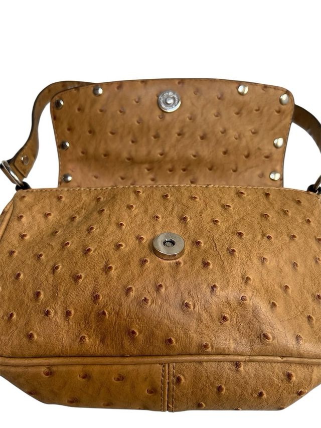 Borsa a spalla Guess vintage y2k marrone struzzo